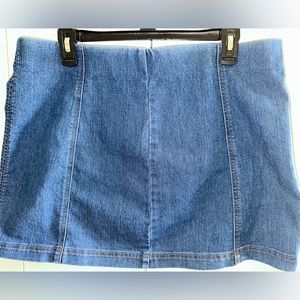 Jean mini skirt